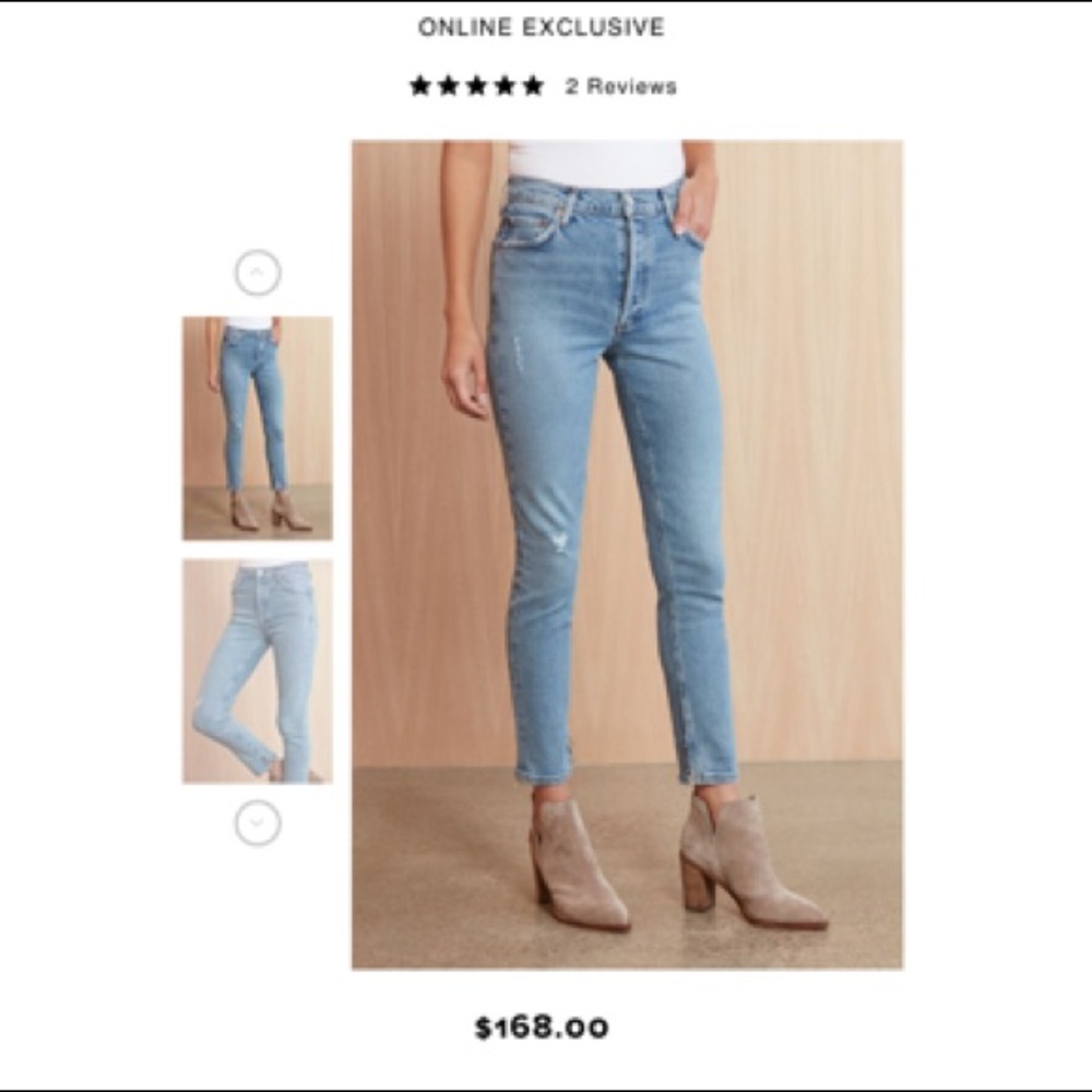 AGOLDE Nico High Rise Slim Jeans